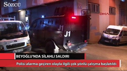 Beyoğlu'nda bir araçtan rastgele ateş açıldı