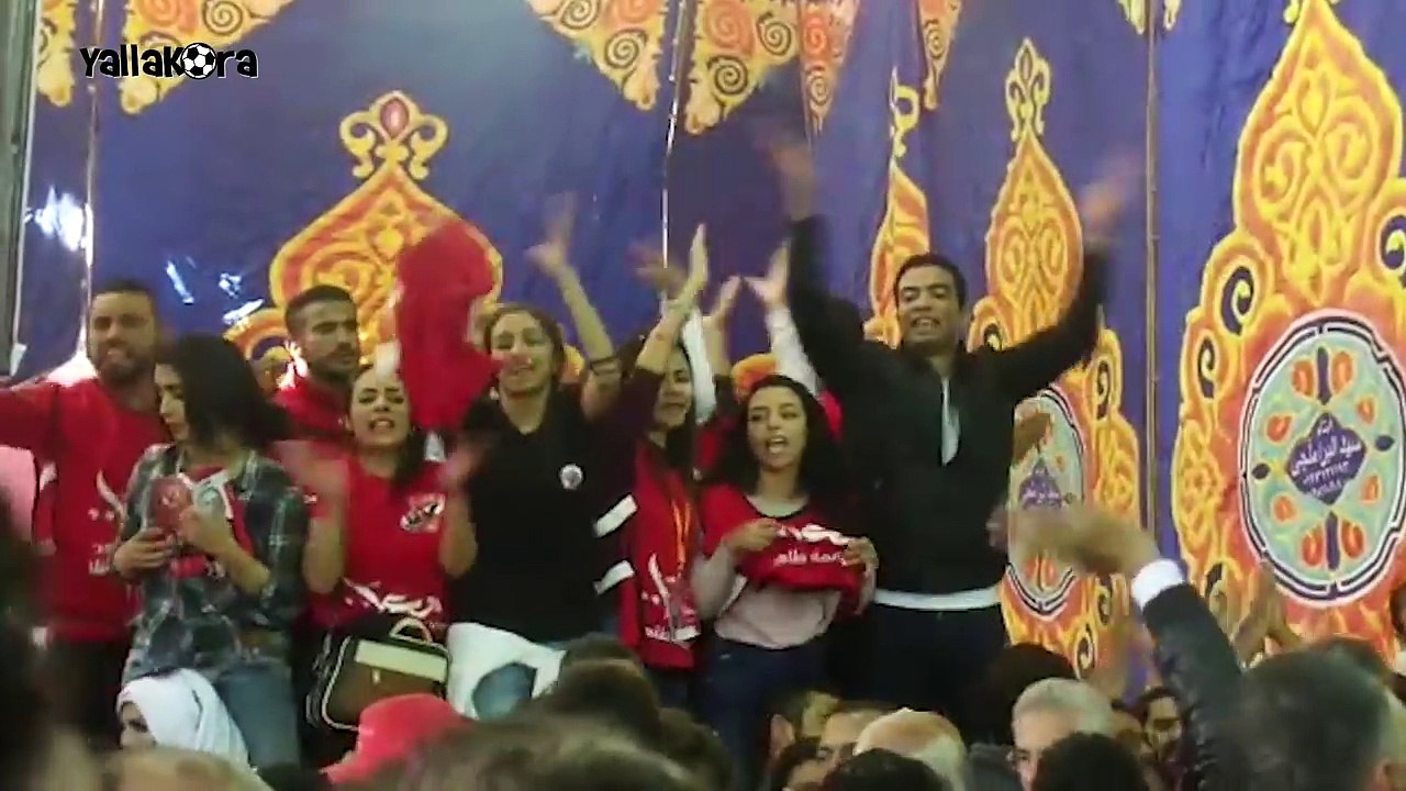 انتخابات الأهلي| شادي محمد يرقص مع مؤيدي طاهر في مواجهة أسامة حسني ومؤيدي الخطيبب