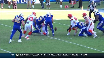 Browns strip-sack Philip Rivers, Chargers recover