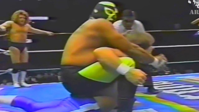 Chris Benoit (Pegasus Kid) & Vampiro Canadiense vs Pierroth Jr. & Emilio Charles Jr. | CMLL 1994