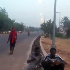 funny men fall after seeing a sexy woman