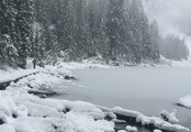 Snow Blankets Seattle-Area Mountains and Lakes
