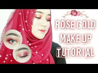 Makeup Artist Creates Beautiful Rose-Gold Eye Shadow Tutorial