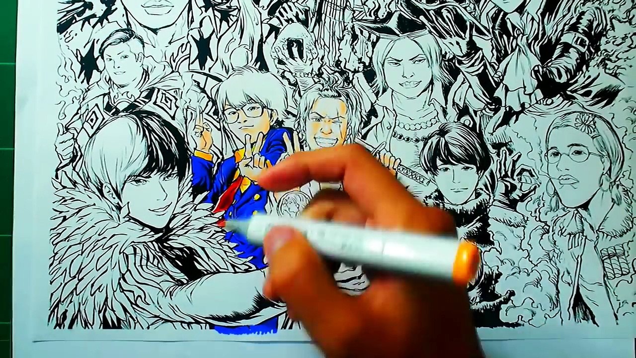 【超人気ユーチューバー】を「ワンピースの史上最強キャラ」で描いてみた結果、、、【吉村拓也イラスト】