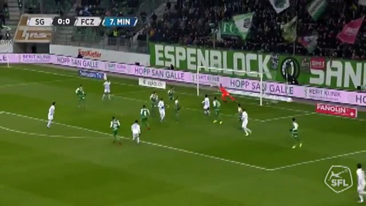 Sankt Gallen 0:1 Zurich (Swiss Super League 3 December)