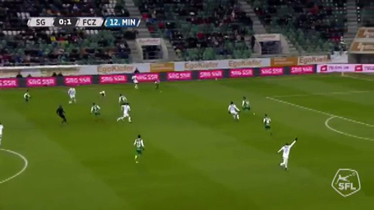 Sankt Gallen 0:2 Zurich (Swiss Super League 3 December)