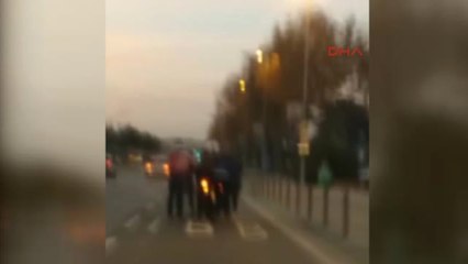 Kartal'da Patenli Gençlerin Tehlikeli Yolculuğu