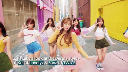 [Showbiz Korea] SANA(사나), IRENE(아이린) _ styles of winter hats - berets and newsboy caps