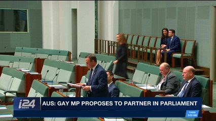 i24NEWS DESK | AUS: Gay MP proposes to partner in parliament |  Monday,  December 4th  2017