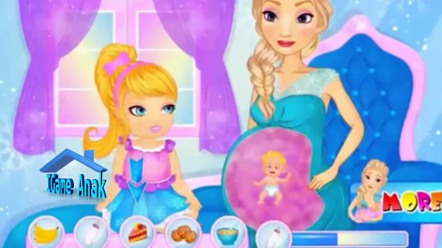 Elsa Melahirkan Bayi - Elsa Jack Frost Have a Baby - Kids Games to Play-c_CxPZhBbVk