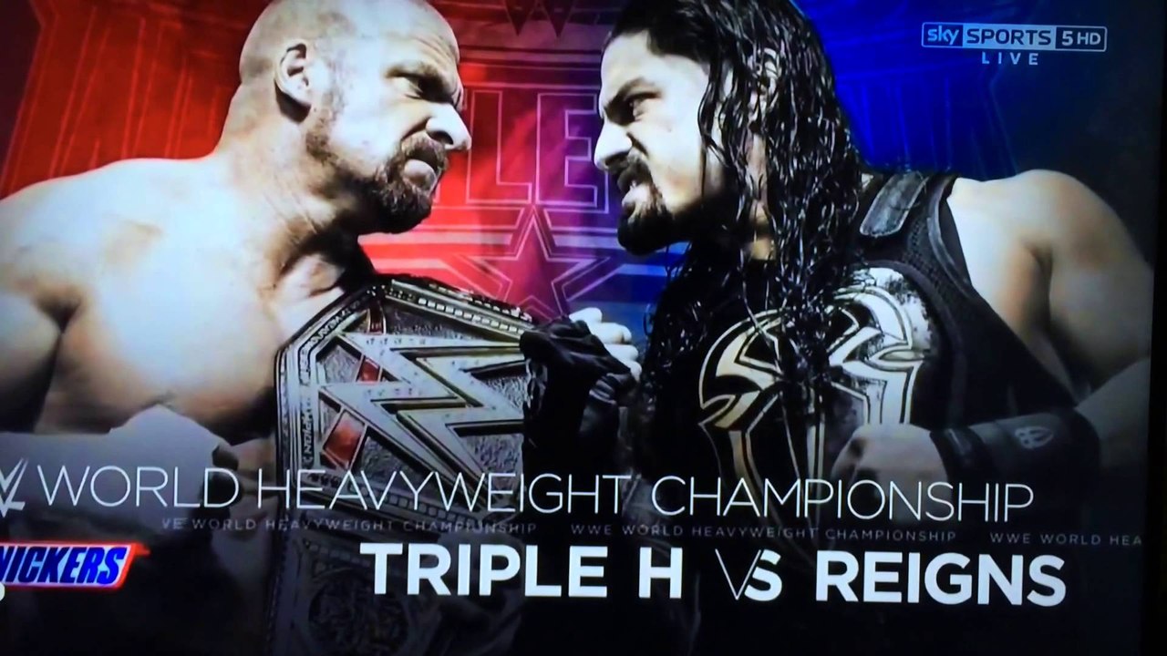 Triple H VS Roman Reigns - World Heavyweight Championship - Wrestlemania 32
