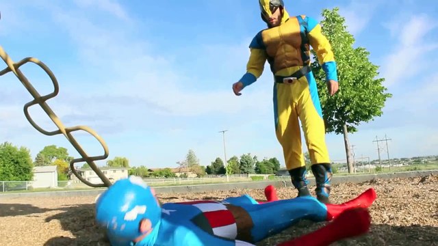 Wolverine vs Captain America - Real Life! Superhero Battle | Superheroes | Spiderman | Superman | Frozen Elsa | Joker