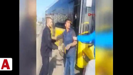 İETT şoförü tartıştığı sürücüyle yol ortasında kavga etti