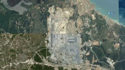 3'üncü Havalimanı İnşaatının Yıllar İçinde Değişimi Uzaydan Görüntülendi