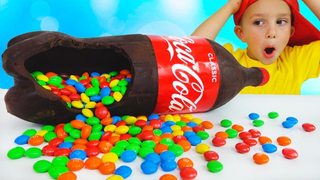 Funny Kids & Chocolate Candy Coca Cola! Johny Johny Yes Papa - Baby Song Nursery Rhymes for Children