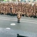An Iranian soldier is ready for the electro dance off