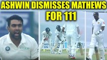 India Vs Sri Lanka 3rd Test: Angelo Mathews Out for 111 | Oneindia News