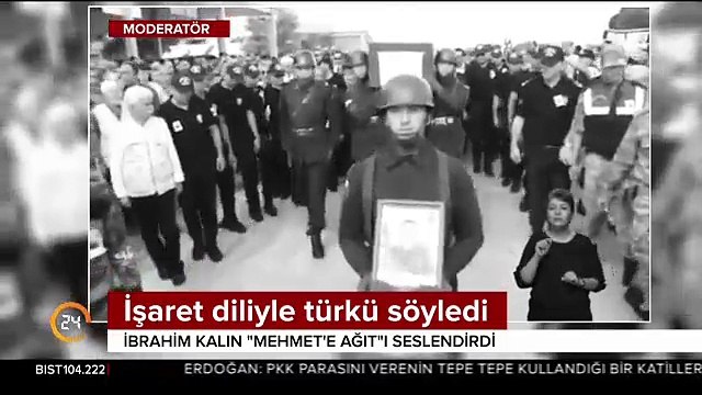 Cumhurbaşkanlığı Sözcüsü Kalın işaret diliyle türkü söyledi