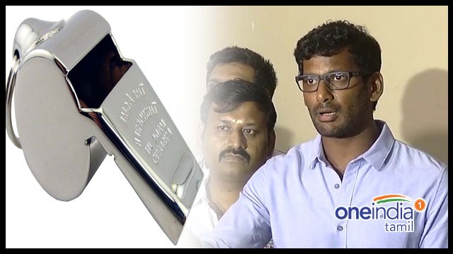 ஆர்கே நகரில் விஷால் என்ன சின்னம் கேட்டிருக்கார் தெரியுமா?- வீடியோ