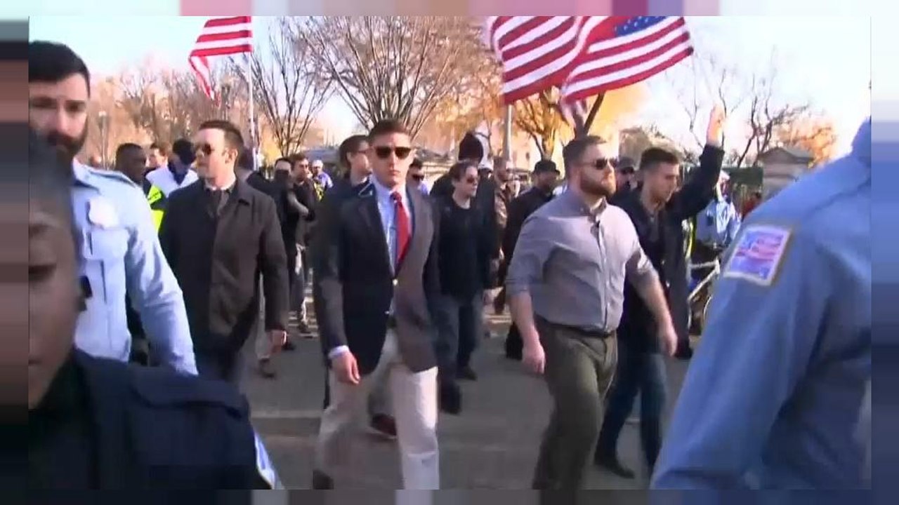 Rechte und linke Demos vor dem Weißen Haus