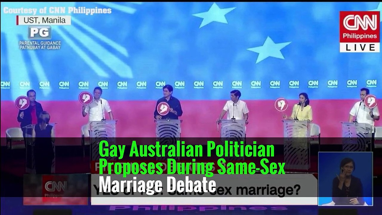 Gay Australian Politician Proposes During Same-Sex Marriage Debate