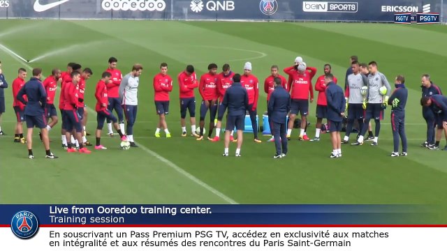 Paris Saint-Germain training session PARIS SAINT-GERMAIN vs OGC NICE