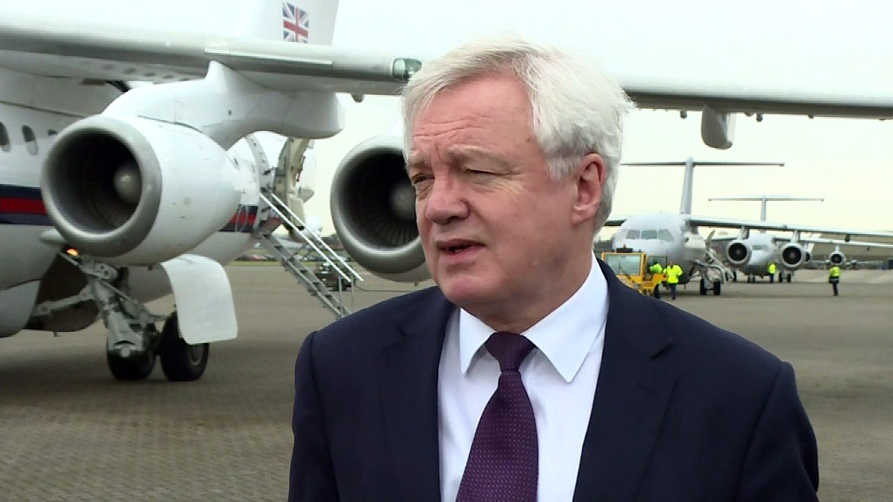 Davis: Important that Brexit talks progress to trade