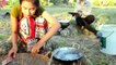 Amazing Sister Grill Snake n Cook Water Snake Soup in my Village - How to Cook Water Snake Soup
