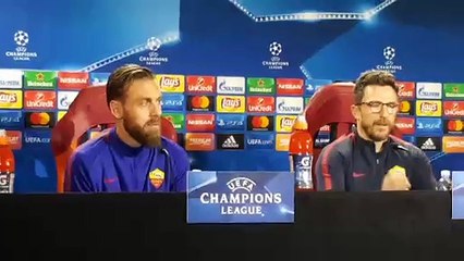 Roma-Qarabag: la conferenza di Di Francesco e De Rossi