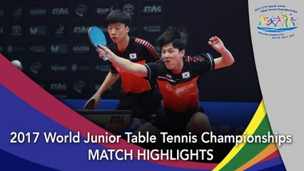 下载视频: 2017 World Junior Championships Highlights: Xue Fei/Wang Chuqin vs An Jaehyun/Baek Hogyun (Final)