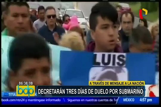 Argentina: declararán tres días de duelo nacional tras la tragedia de submarino “ARA San Juan”