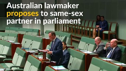 Australian Lawmaker Proposes To Same-Sex Partner In Parliament