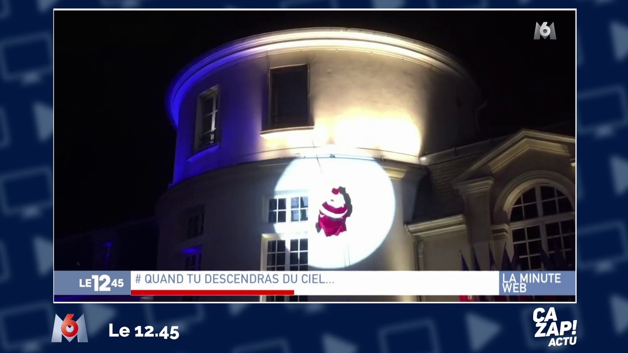 Le Père Noël chute d'un immeuble !