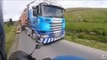 Lorry nearly drops logs on motorcyclist | Motorbike Monday