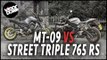 Bike Comparison Yamaha MT-09 vs Triumph Street Triple 765 RS Bike Review Road Test | Which is best?