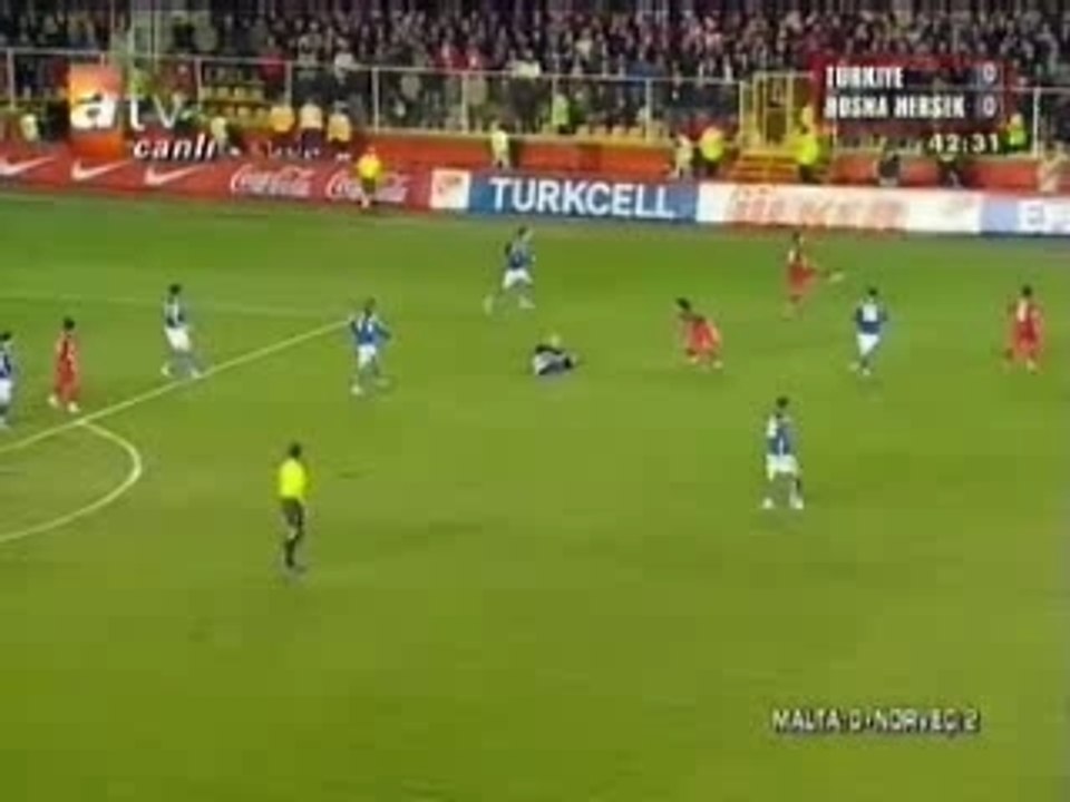 Türkiye: 1 - 0 :Bosna Hersek - Finallerdeyiz...