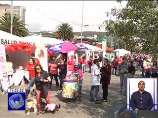 En Quito habilitarón carpas para la Campaña tu bebé sin VIH, haste la prueba