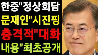 한중정상회담 문재인시진핑 충격적 대화내용 최초공개