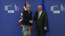 Brexit: Juncker and May 