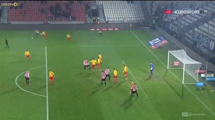 Krzysztof Piątek Goal HD - Cracovia	2-1	Korona Kielce 04.12.2017