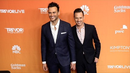 Cheyenne Jackson and Jason Landau 2017 TrevorLIVE LA Gala Red Carpet