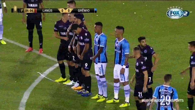 Lanús (ARG) 1x2 Grêmio Fox Sports VT 1 tempo completo libertadores 2017