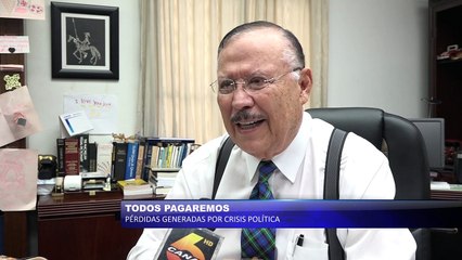 Todos pagaremos perdidas generadas por crisis política
