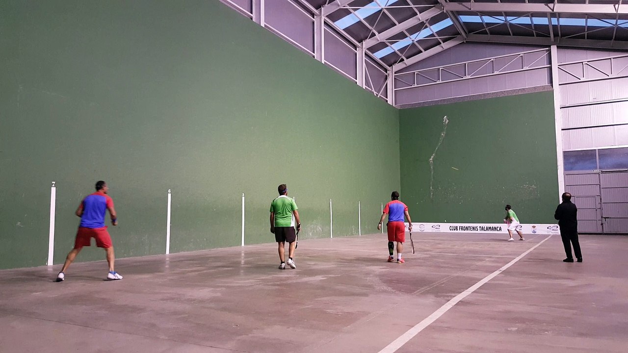 Frontenis honor 2ª partida Talamanca vs Rivas ultimos tantos set 2