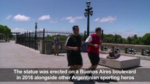 Messi's statue in Buenos Aires vandalised once again