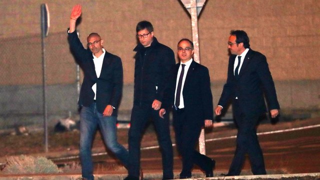 Cataluña: 6 exconsellers libres, pero Junqueras sigue preso