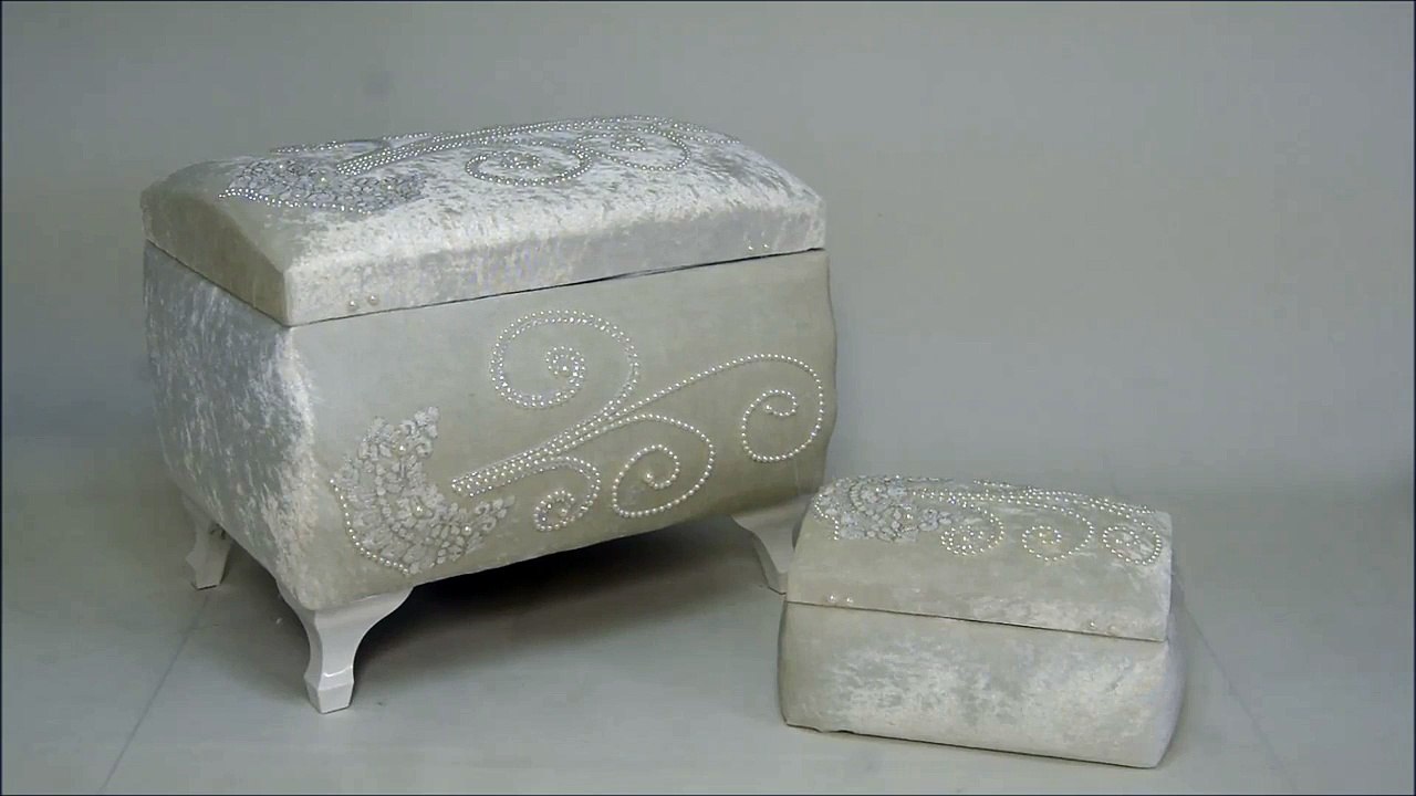 Boncuk İşlemeli Çeyiz Sandığı