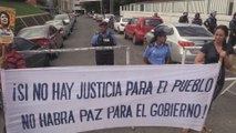 Ciudadanos nicaragüenses exigen cese de la violencia en las protestas en Honduras