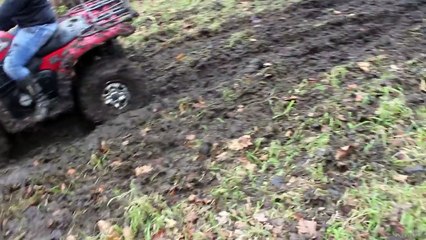 FOUR WHEELER STARTS ON FIRE WHILE MUDDING | SUNDAY FUNDAY