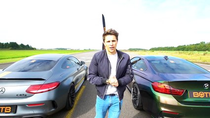 DRAG RACE! MERCEDES-AMG C63S VS BMW M4!-fS-kwW01YW4.CUT.00'34-01'09